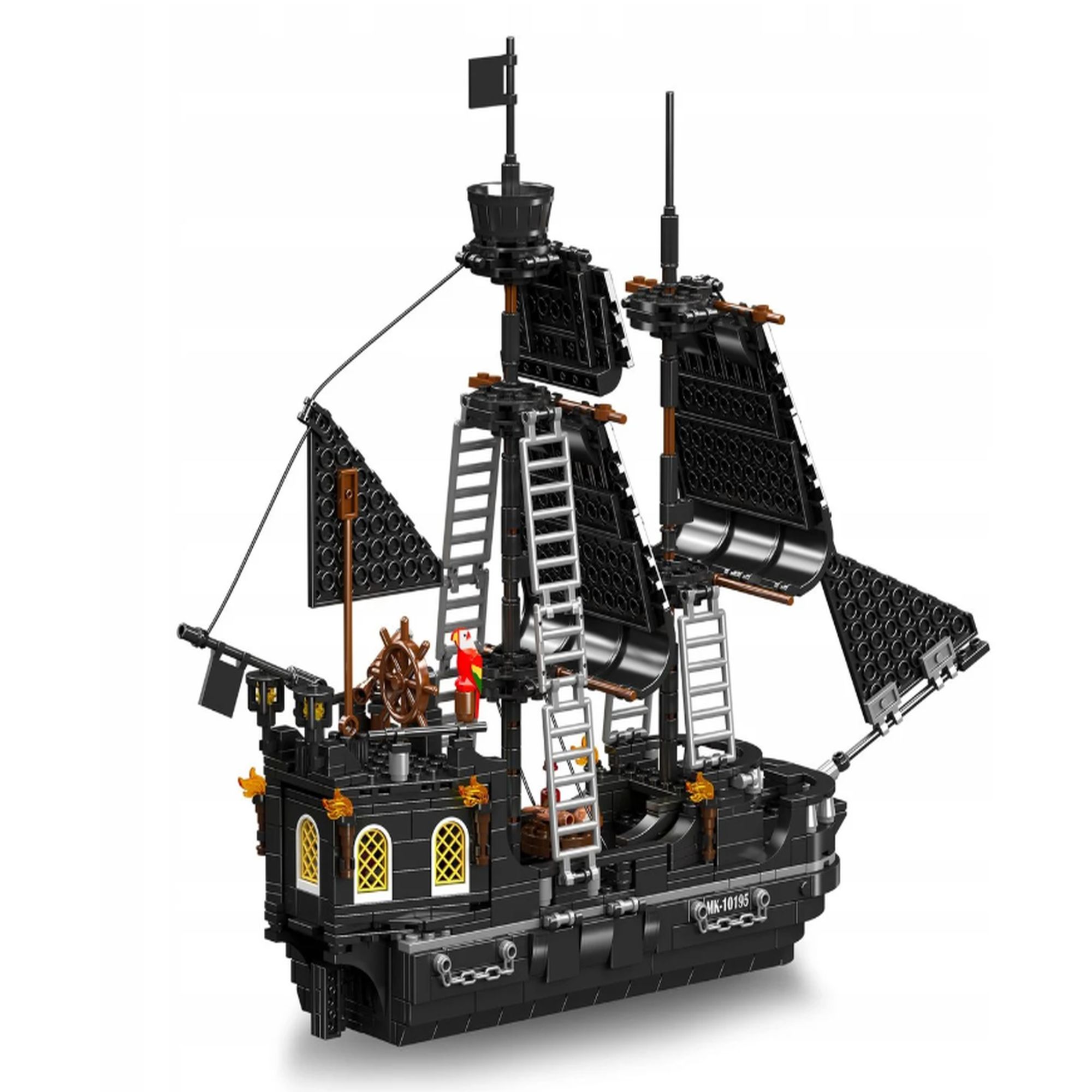 Mould King Black Pearl Pirate Ship 10195 | Zestaw klocków | 932 elementów - obrazek 2