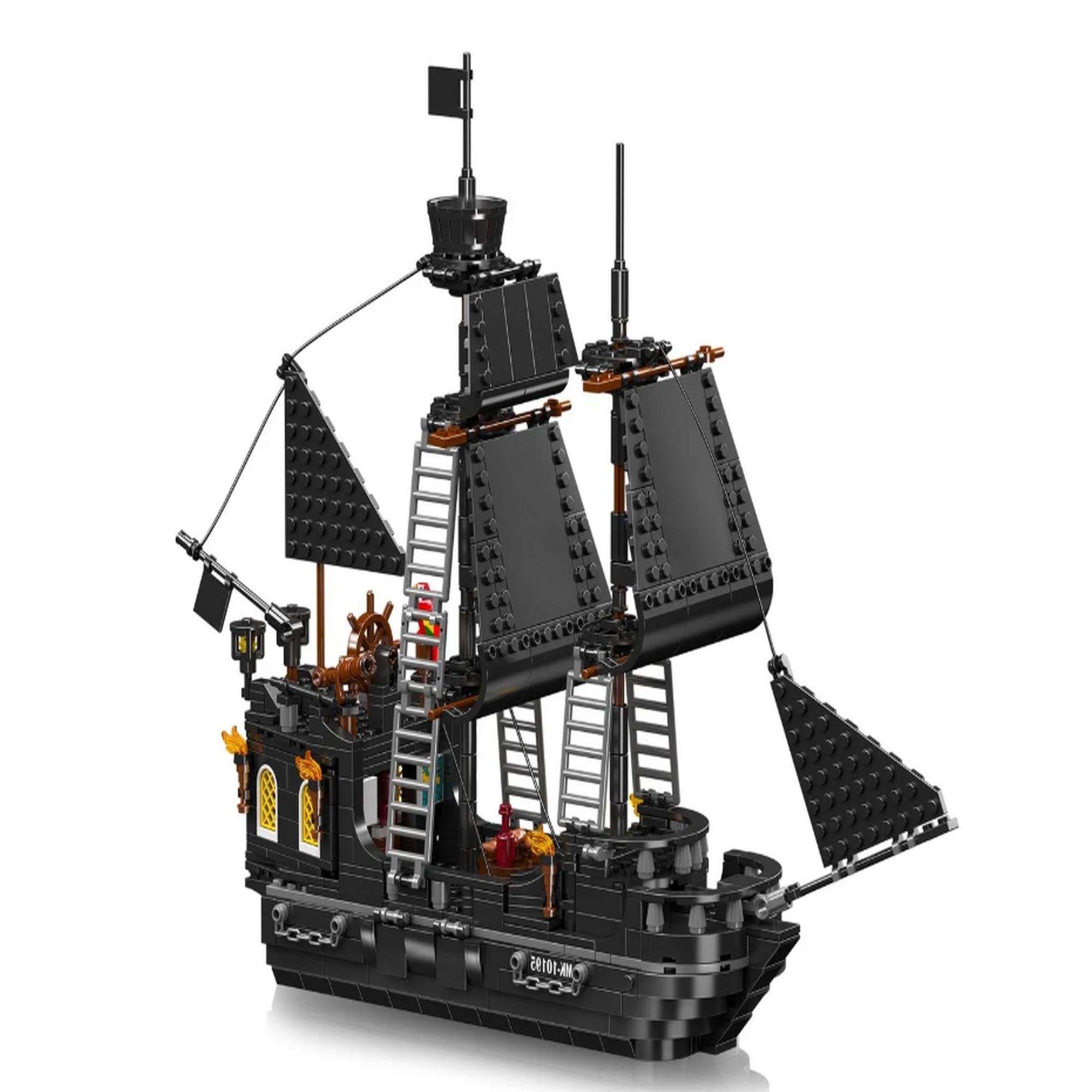Mould King Black Pearl Pirate Ship 10195 | Zestaw klocków | 932 elementów - obrazek 3