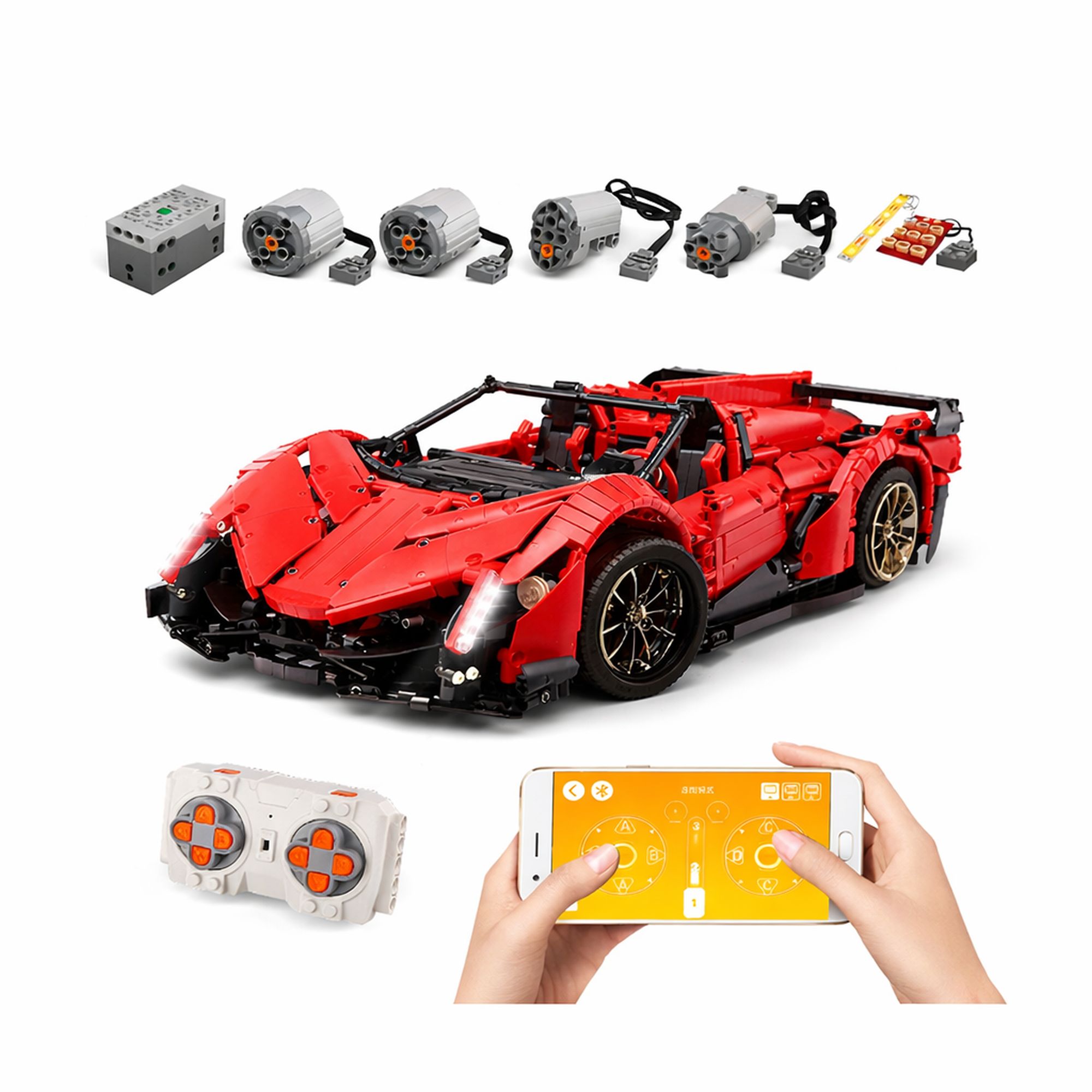 Mould King Veneno Car 13079 | Zestaw klocków | 2538 elementów - obrazek 2